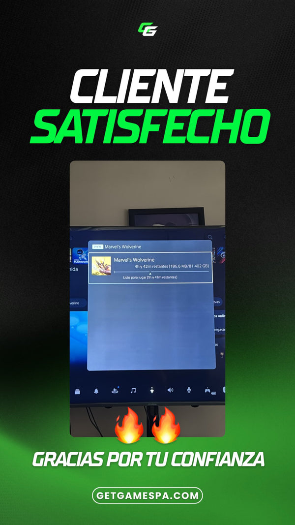 Captura de un cliente de GetGames ya jugando